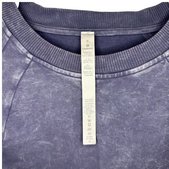Lululemon Scuba Crew *Wash β Washed Purple Quartz β Size 8 β Comfy Chic π - Picture 7 of 11